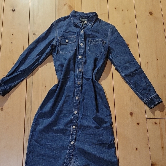 Ralph Lauren Blue Denim Long Sleeve Dress - Picture 5 of 6
